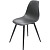 Стул обеденный Комус Eames Plast чёрный (пластик, металл)