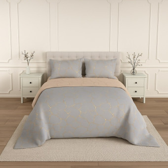 Постельное белье Lovely textile Кракле вид 4 (2-спальное с  европростыней, перкаль)