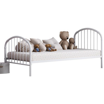 Кровать металлическая одноярусная Эвора-1 (белый, 950х1980х958 мм)