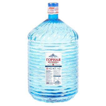 Бутилированная питьевая вода Горная Вершина 19 л (одноразовая бутыль)