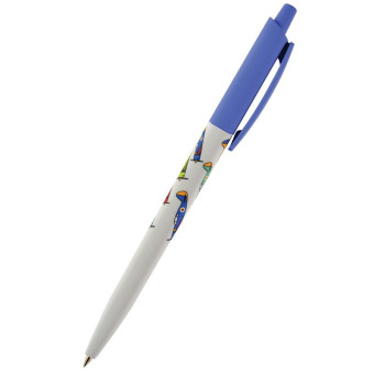 Ручка шариковая автоматическая Bruno Visconti HappyClick Самолеты синяя (толщина линии 0.5 мм)
