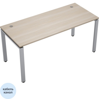 Стол прямой Avance 6М.677 (шамони светлый/алюминий матовый, 1000х700х750  мм)