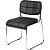 Стул офисный Easy Chair 803VP чёрный (экокожа, металл хромированный)