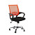 Кресло офисное Easy Chair 304 оранжевое/черное (сетка/ткань, металл)