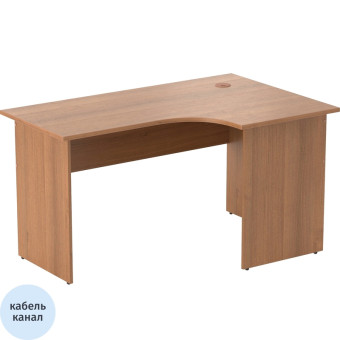 Стол эргономичный Easy One LT 22/16 правый (орех, 1400х900х740 мм)