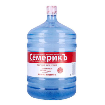 Бутилированная питьевая вода Семерикъ 19 л (возвратная тара)