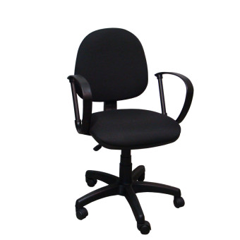 Кресло офисное Фактор черное (ткань/пластик)