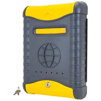 Ящик почтовый Стандарт (желтый/серый, 280x75x390 мм)