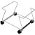 Подставка под корзины с колесами (хром, 445х360х286 мм)