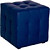 Пуф Лотос синий (искусственная кожа, 400x400x420 мм)