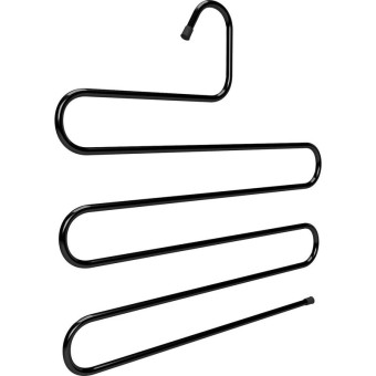 Вешалка-плечики универсальное CLH-206 металл черная (345 мм)