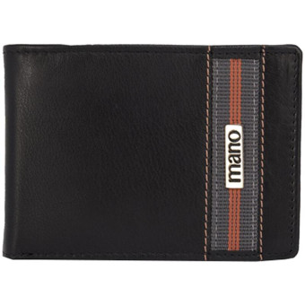 Бумажник мужской Mano Don Leonardo натуральная кожа черного цвета (M191953101)