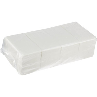 Салфетки бумажные 33x33 см белые 2-слойные 200 штук в упаковке