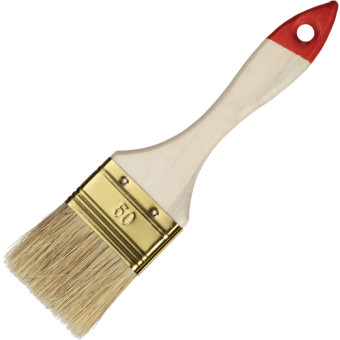 Кисть малярная плоская Зубр Универсал-Оптима из натуральной щетины 50 мм (01099-050-Z01)