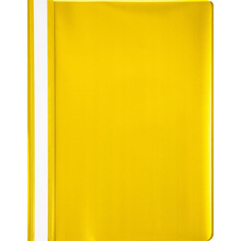 Скоросшиватель пластиковый Attache A4 до 100 листов желтый (толщина обложки 0.13/0.15 мм, 10 штук в упаковке)