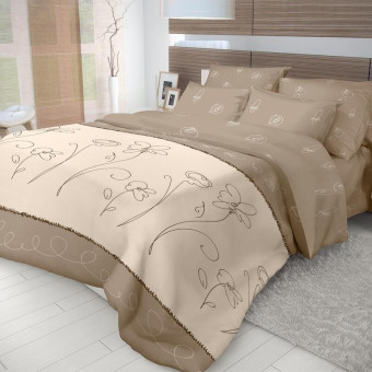 Постельное белье Волшебная ночь Фиалка монмартра (евро, 2 наволочки 70х70 см, ранфорс)