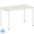 Стол прямой Metal System Style БП.СП-2 (дуб наварра/белый, 1200х720х750  мм)