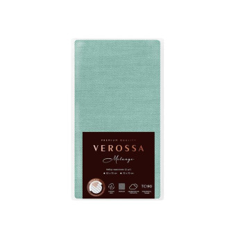 Наволочка Verossa Emerald 50x70 см меланж 130 г/кв.м зелёный (2 штуки в  упаковке)