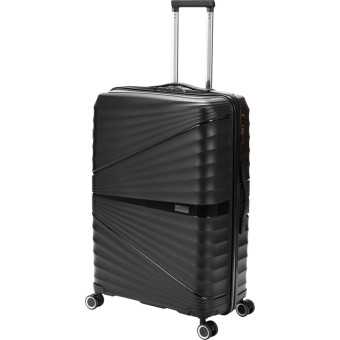 Чемодан Torber Nevo размер L 95 л из полипропилена чёрный