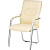 Конференц-кресло Easy Chair 807 VPU бежевое (экокожа, металл   хромированный)
