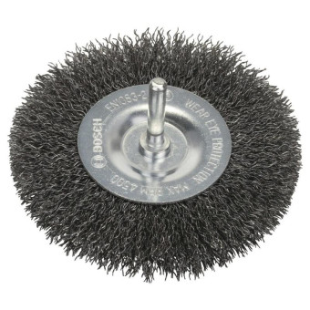 Щетка кольцевая волнистая сталь 100 мм для дрели Bosch (1609200273)
