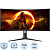 Монитор 34'' AOC CU34G2X/BK чёрный/красный