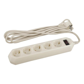 Сетевой фильтр ЭРА USF-5es-5m-I на 5 розеток 5 метров