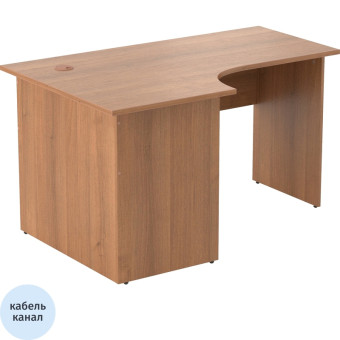 Стол эргономичный Easy One LT 22/16 левый (орех, 1400х900х740 мм)
