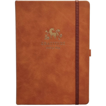 Ежедневник датированный 2026 год InFolio Grace искусственная кожа А5 176   листов коричневый, I1714/light-brown