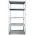 Стеллаж металический серый 5 полок 900х400х1830 мм