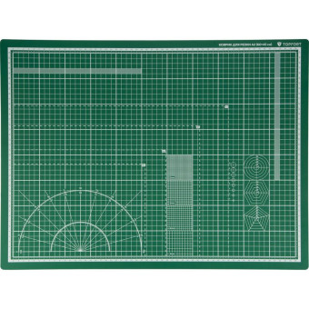 Коврик для резки TOPFORT 3-слойный формат А2 двусторонний (600х450 мм, толщина 3 мм)