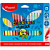 Фломастеры Maped Color'peps Jungle 18 цветов смывающиеся с вентилируемыми колпачками (845421)