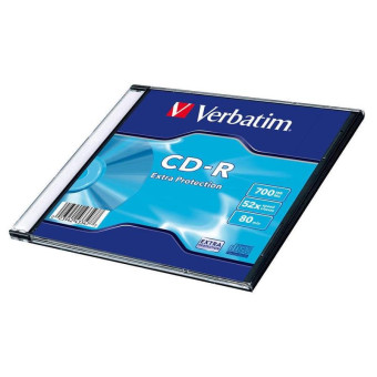 Диск CD-R Verbatim 700 МБ 52x slim box 43347