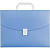 Папка-портфель пластиковая Attache Selection Breeze А4 голубая (335х350 мм, 1 отделение)