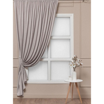 Штора Amore Mio 200x270 см бежевая (1 штука), (6ML T99-12) Штора Amore Mio 200x270 см бежевая (1 штука), (6ML T99-12)