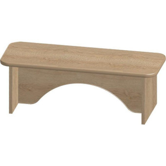 Скамья для одевания к 3-х секционному шкафу М-89-6 (дуб сонома, 754х279х260 мм)