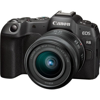 Зеркальный фотоаппарат Canon EOS R8 Kit + объектив RF 24-50mm f/4.5-6.3 IS STM черный