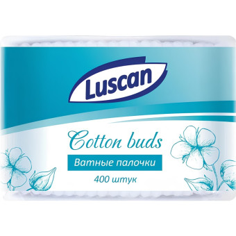 Палочки ватные Luscan 400 штук