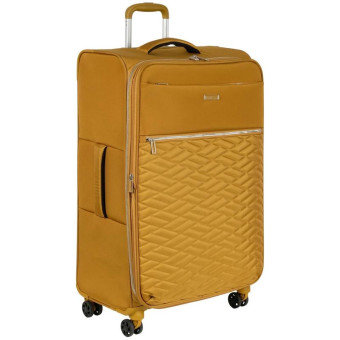 Чемодан Polar 96 литров из ткани желтый (Р2007)