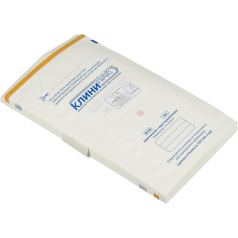Пакет для стерилизации Клинипак для паровой и воздушной стерилизации 200x330 мм (100 штук в упаковку)