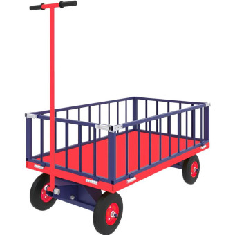 Тележка платформенная Rusklad ТПОБ 2 Т с поворотной осью (до 450 кг,  600х900 мм)