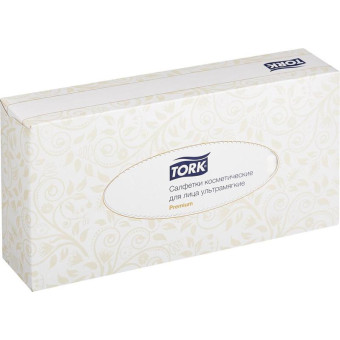 Салфетки косметические Tork Premium 2-слойные (100 штук в упаковке)