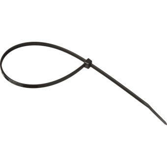 Хомут (стяжка) пластиковый TOPFORT 250х4.8 мм чёрный 100 штук
