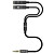 Удлинитель Pero mini-jack 3.5 мм - mini-jack 3.5 мм - mini-jack 3.5 мм 0.34 метра (4603768350927)
