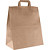 Крафт пакет бумажный коричневый с плоскими ручками 330х180х370 мм 80  г/кв.м (200 штук в упаковке)