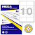 Этикетки самоклеящиеся Promega label Basic 105х57 мм белые (каучуковый клей, 10 штук на листе, 100 листов в упаковке)