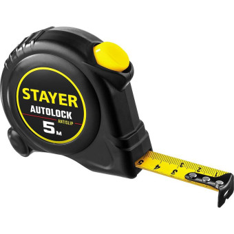 Рулетка измерительная Stayer Autolock 5 м x 19 мм сталь с автостопором (2-34126-05-19_z02)