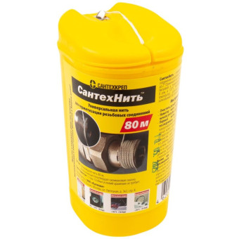 Нить для герметизации резьбы Сантехкреп СантехНить 80 м (СТН80)