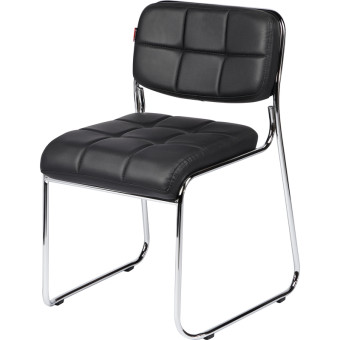 Стул офисный Easy Chair 803VP чёрный (экокожа, металл хромированный) Стул офисный Easy Chair 803VP чёрный (экокожа, металл хромированный)