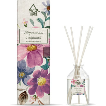 Аромадиффузор Arida Home цветы, карамель с корицей 50 мл